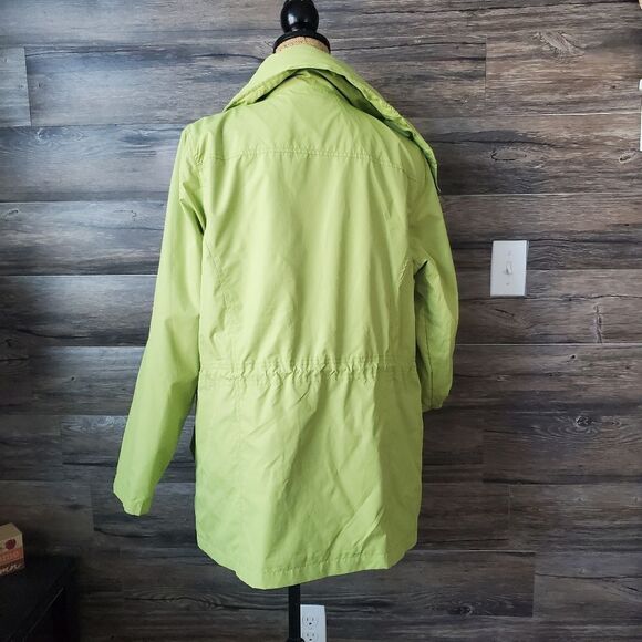 Style & Co. Sport Lightweight Lime Color Rain/Fall Jacket Women's Size Medium - Picture 6 of 7